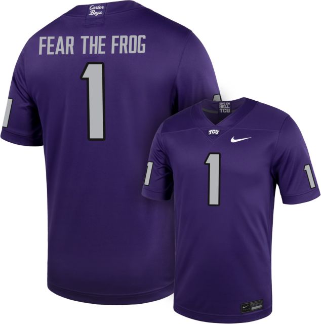 Texas Christian University Football Fear The Frog #1 Replica Jersey