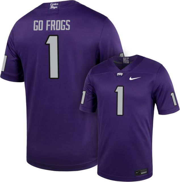 Texas Christian University Football Go Frogs #1 Replica Jersey