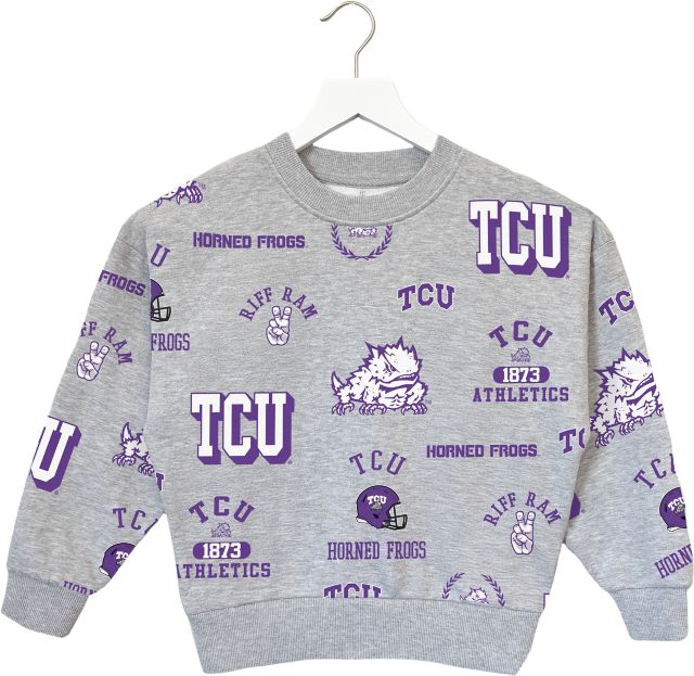 Texas Christian University Youth Girls Crewneck Sweatshirt