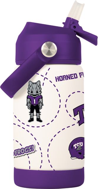 Texas Christian University 12oz Horned Frogs SS Kids Bottle
