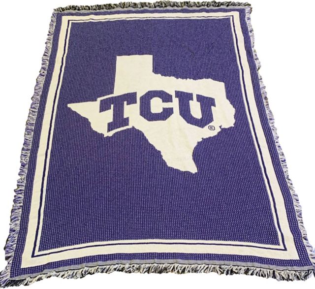 Texas Christian University Afghan Blanket