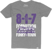 Texas Christian University Soccer 8-1-7 Formation Youth T-Shirt