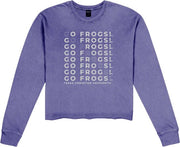 Texas Christian University Women's Horned Frogs Cropped Long Sleeve T-Shirt