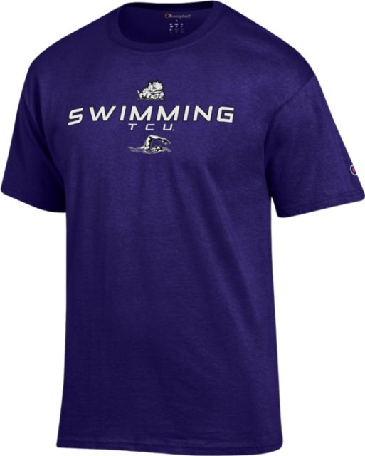 Texas Christian University Horned Frogs Swimming Short Sleeve T-Shirt