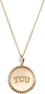 Texas Christian University Sunburst Necklace - Cavan Gold
