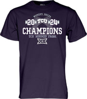 Texas Christian University Women's Soccer 2024 Big 12 Regular Season Champions Short Sleeve T-Shirt
