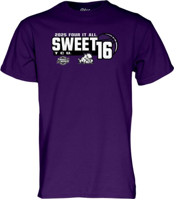 Texas Christian University Women's Basketball 2025 Sweet 16 Short Sleeve T-Shirt