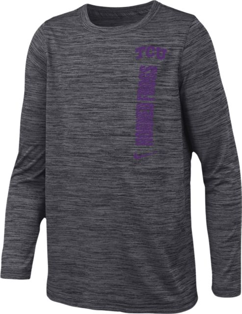 Texas Christian University Horned Frogs Youth Velocity Long Sleeve T-Shirt