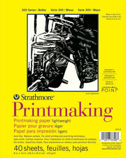 PRINTMAKING PAPER PAD LIGHTWEIGHT 8x10 40 SHEETS