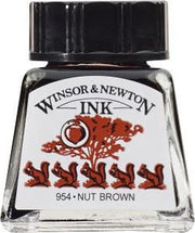 DRAWING INK 1/2OZ NUT BROWN