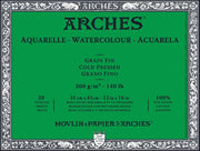 Arches Watercolor Block 140 Cold Press 20 Sheets 12X16