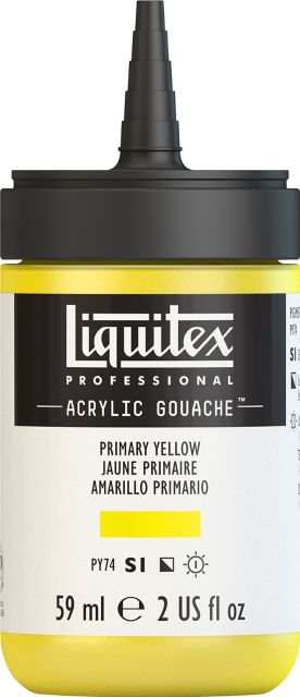 ACRYLIC GOUACHE 59ML PRIMARY YELLOW