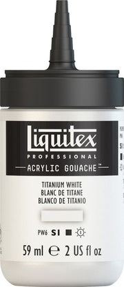 ACRYLIC GOUACHE 59ML TITANIUM WHITE