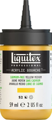 ACRYLIC GOUACHE 59ML CADMIUM FREE YELLOW MEDIUM