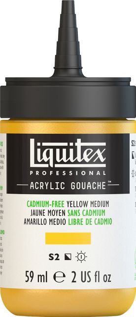 ACRYLIC GOUACHE 59ML CADMIUM FREE YELLOW MEDIUM