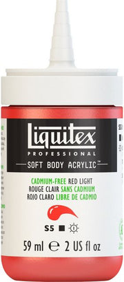 PROFESSIONAL SOFT BODY ACRYLIC 59ML CADMIUM FREE RED LIGHT