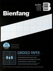 CROSS SECTION PAD 8X8  8.5X11 50 SHEETS