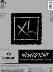 XL NEWSPRINT PAD ROUGH 9X12 100 SHEETS
