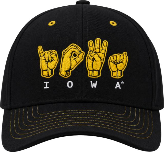 CAP/ADJ IOWA/ASL/BLACK/H-ADJ/.