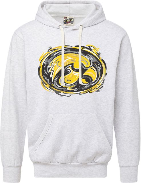 University of Iowa Justin Patten Vintage Hooded Sweatshirt