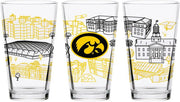 University of Iowa 16 oz. Pint Glass