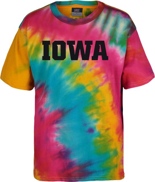 University of Iowa Tie Dye Short Sleeve T-Shirt