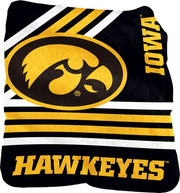 University of Iowa 50x60 Raschel Throw Blanket