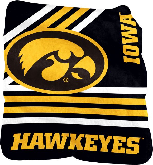 University of Iowa 50x60 Raschel Throw Blanket