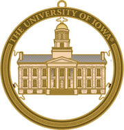 University of Iowa Brass Ornament