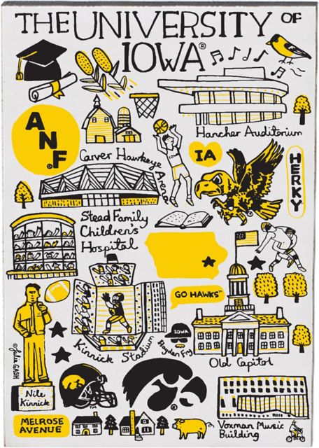 University of Iowa Julia Gash Jumbo Magnet