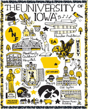 University of Iowa Julia Gash Tapestry Blanket