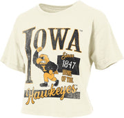 University of Iowa Hawkeyes Women's Crop Short Sleeve T-Shirt