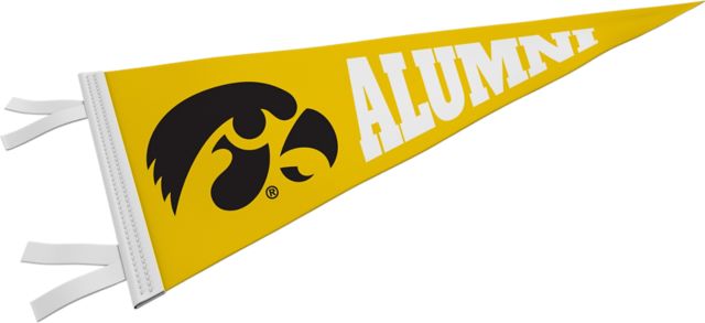 University of Iowa Hawkeyes Alumni 12 x 30 '' Pennant