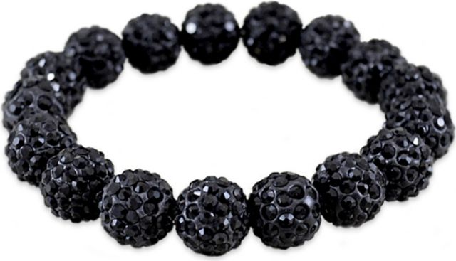 University of Iowa Rhinestone Bead Bracelet