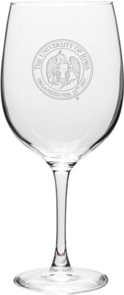 University of Iowa 19 oz. Wine Glass