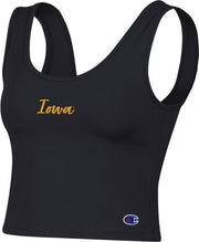 University of Iowa Women's Scoop Neck Crop Tank Top