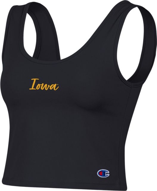 University of Iowa Women's Scoop Neck Crop Tank Top