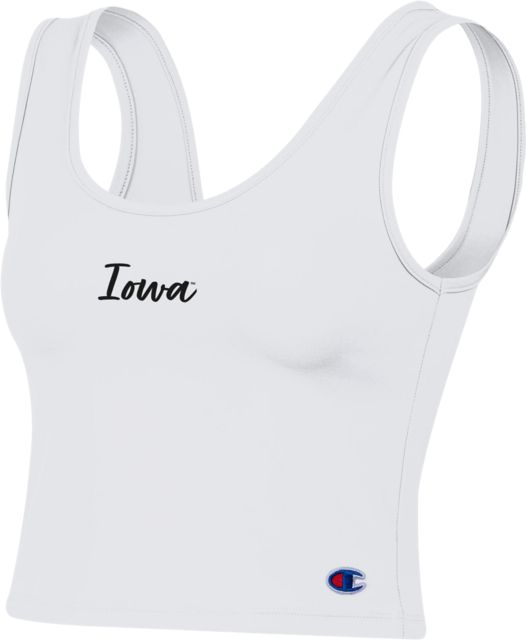 University of Iowa Women's Scoop Neck Crop Tank Top