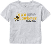 University of Iowa Hawkeyes Women's Crop Short Sleeve T-Shirt