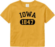 University of Iowa Women's Crop Short Sleeve T-Shirt