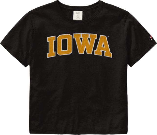 University of Iowa Women's Crop Short Sleeve T-Shirt