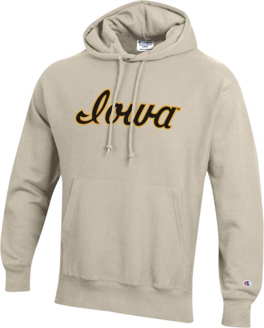 University of Iowa Reverse Weave Hooded Sweatshirt