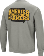 University of Iowa America Needs Farmers Crewneck Sweatshirt