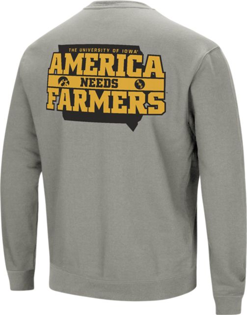 University of Iowa America Needs Farmers Crewneck Sweatshirt