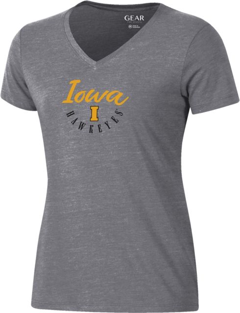 University of Iowa Hawkeyes Women's V-Neck Short Sleeve T-Shirt