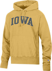 University of Iowa Reverse Weave Hooded Sweatshirt