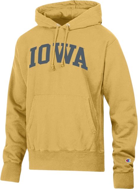 University of Iowa Reverse Weave Hooded Sweatshirt