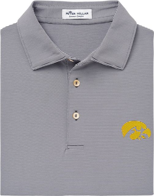 University of Iowa Micro Stripe Polo