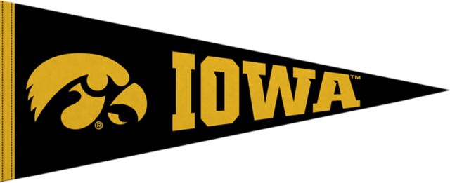 University of Iowa 12X30 Full Color Pennant