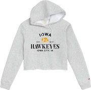 University of Iowa Women's Crop Hooded Sweatshirt